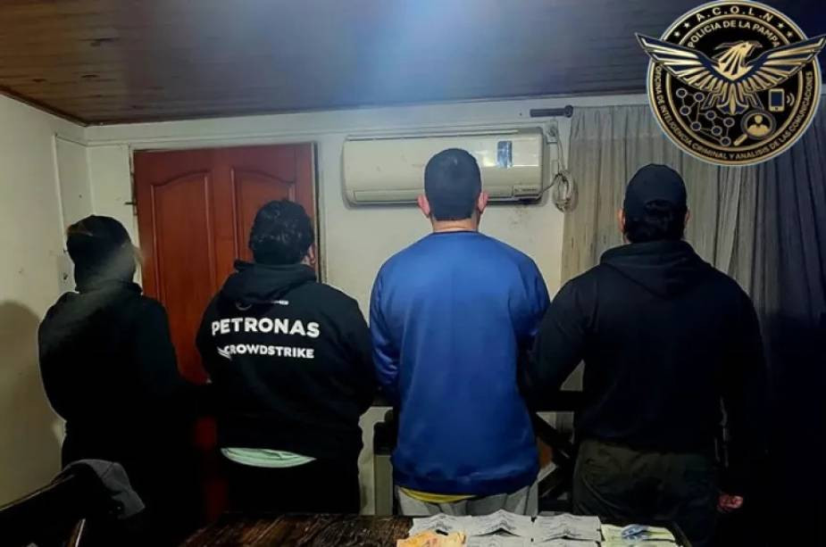 Cae una pareja en Santa Rosa vinculada a una red narco y secuestran cocaína, dinero y un arma