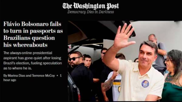 Impacto internacional y en Brasil por la partida de Flávio Bolsonaro a Estados Unidos